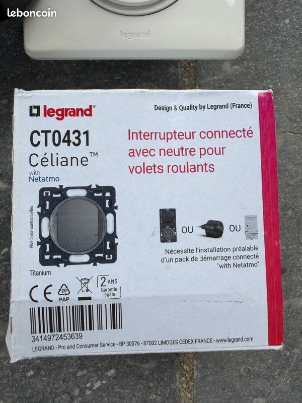 Interrupteur connecté LEGRAND pour volet roulant (image 2)