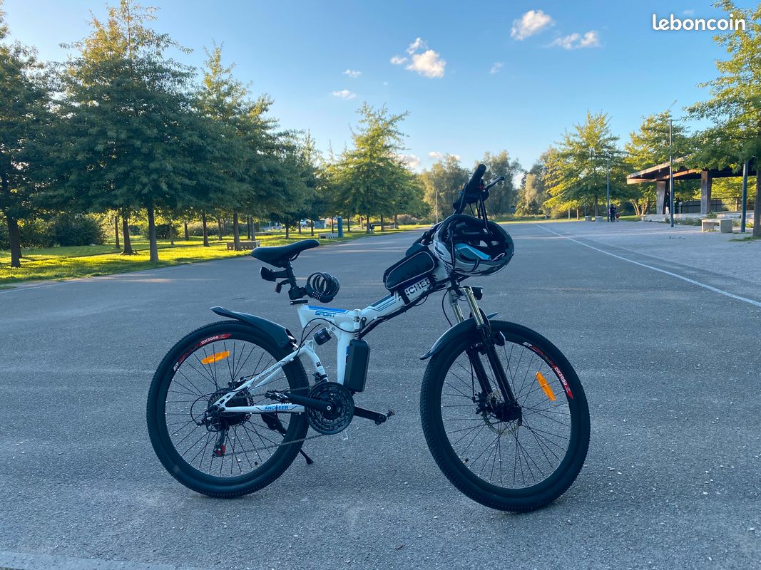 Vélo électrique élégant et cadre robuste 250w, vitesse max de 25km/h (image 1)