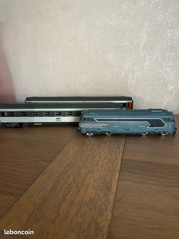 Locomotive cc6505 & 2 voitures voyageurs - Collection