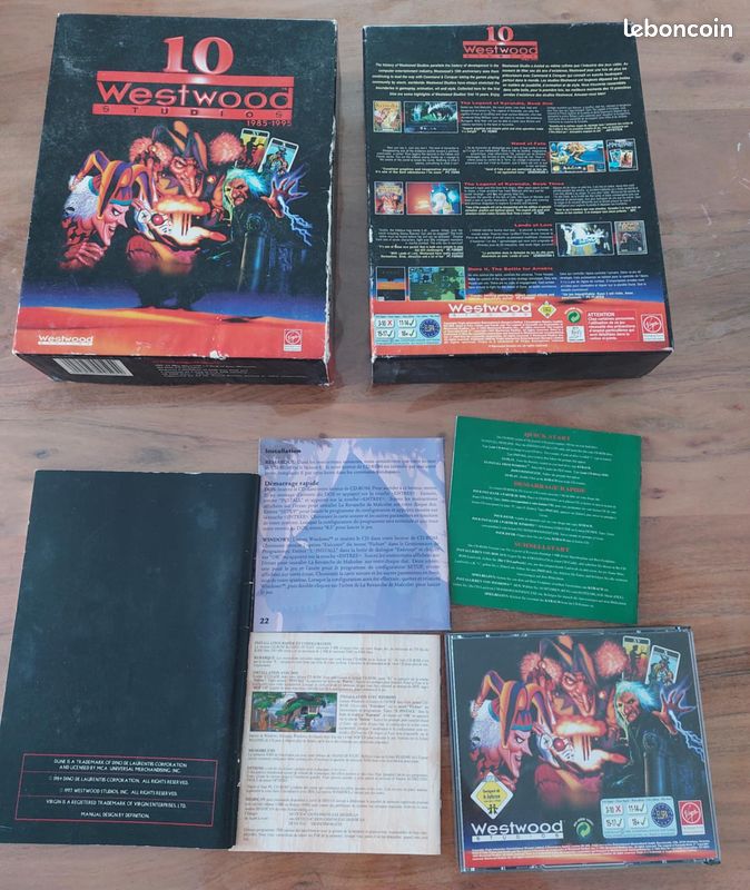 Jeux PC 10 Westwood compilation (1985-1995) PC complet (image 2)