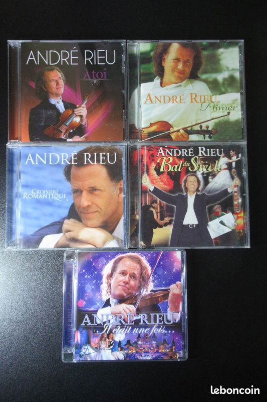 Lot 5 boites avec CD André Rieu à toi aimer croisière romantique bal du siècle il était une fois (image 1)