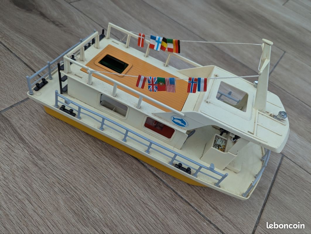 Playmobil 3540 - Bateau De Plaisance Vintage, Occasion (lot Complet)