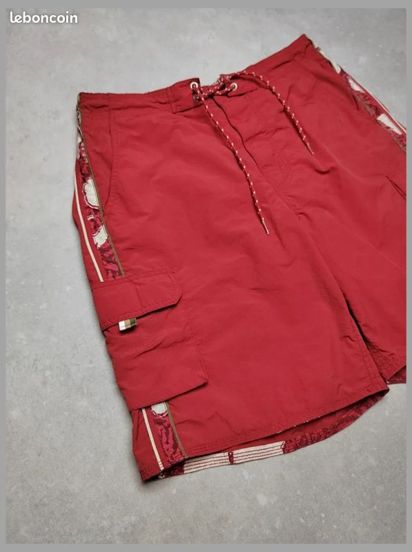 Short de bain Tommy Hilfiger - Homme Taille L - Bordeaux (image 2)