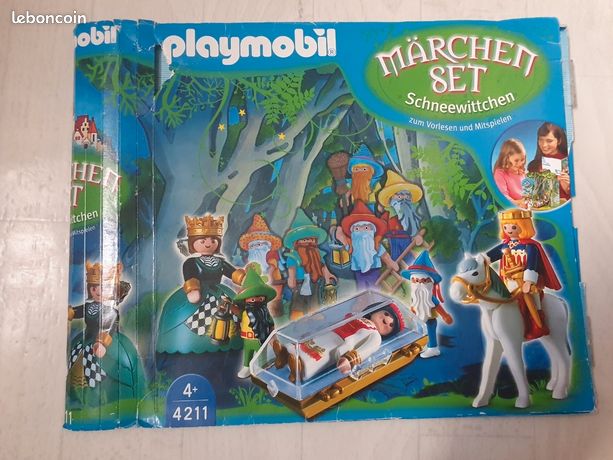Playmobil 4211 Blanche Neige - Bateau Nordistes - Vintage Neuf Sous Emballage