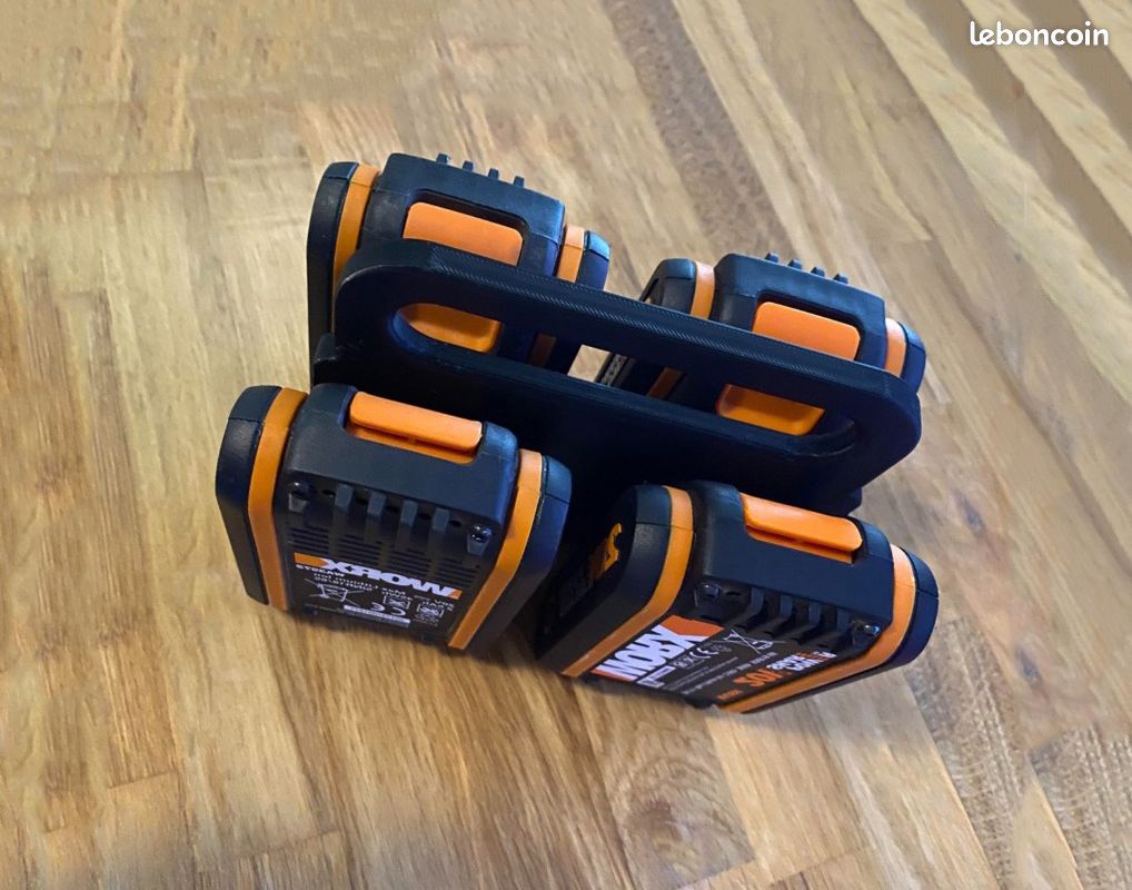 Panier de rangement portable pour batterie Worx (image 1)
