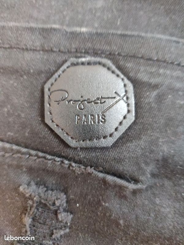 Jeans noir stretch Project x (image 5)