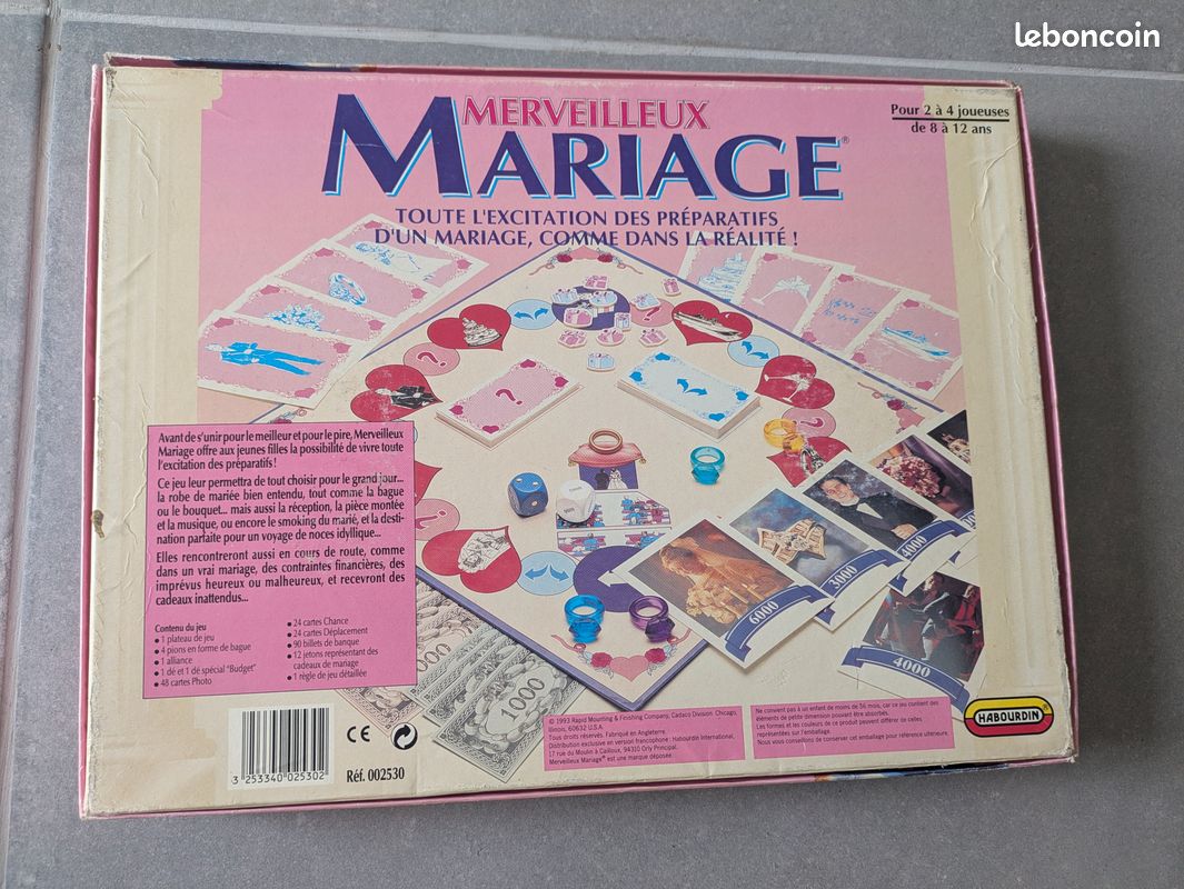 Jeu société vintage merveilleux mariage (image 9)