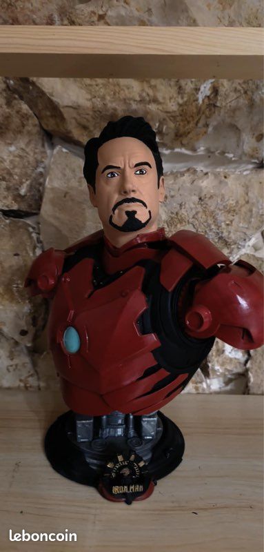 Buste Iron-Man 16 cm – Statue de Collection en Résine Buste Iron-Man 16 cm – Statue de Collection en Résine