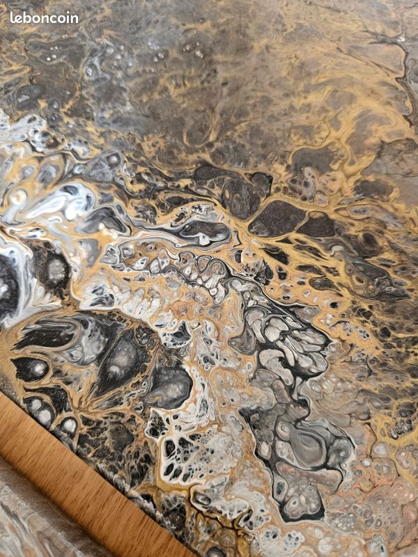 Triptyque fluid art/ pouring painting (image 7)