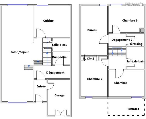 Maison lumineuse avec jardin arboré - 5 pièces - 4 chambres — 11