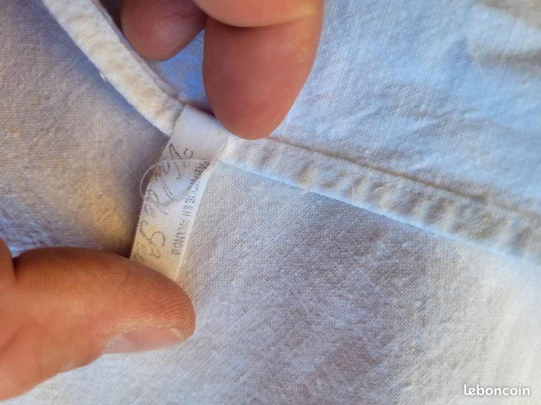 Drap en coton ancien (image 7)