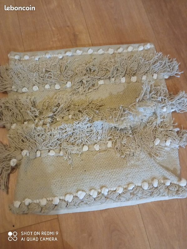 Housse de coussin et tapis neufs thème bohème (image 1)