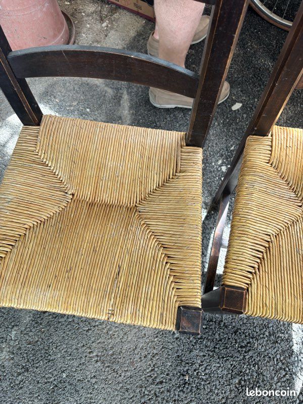 Lot de chaises chene massif 7 (image 4)