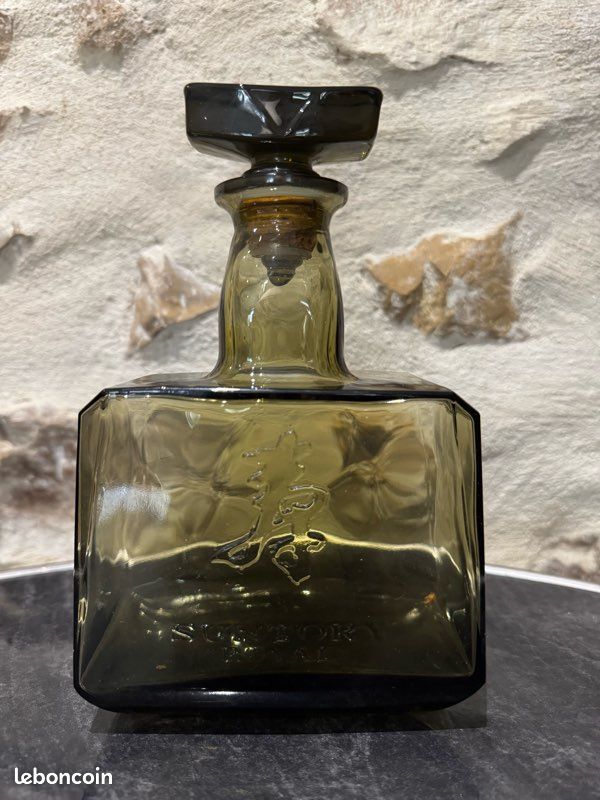 Vintage rare ancienne carafe à liqueur en verre Whisky Suntory Royal Japan barwa (image 1)