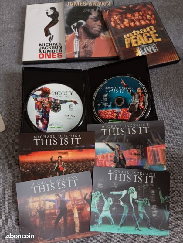 Lots de 4 DVD musicaux donc 1 collector Michel Jackon's (image 1)