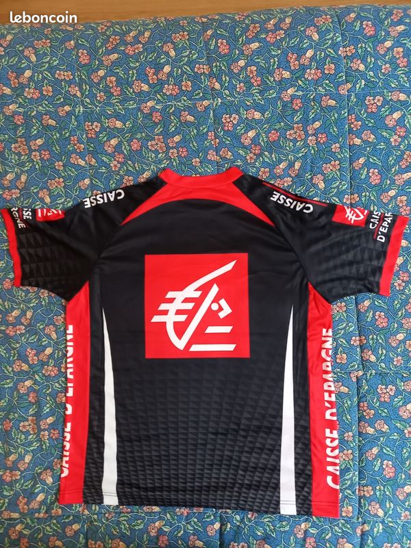 Maillot Cyclisme Vintage Nalini – Caisse D’Epargne, Taille XL, Manches Courtes