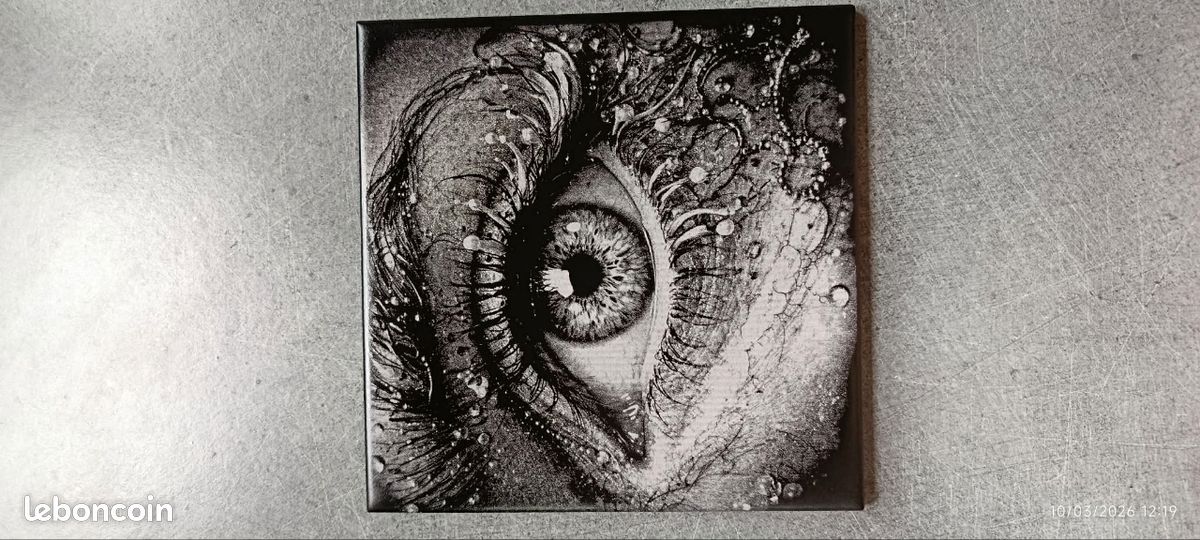Boule de verre gravé au Laser en 3D, boule de verre, ornement en