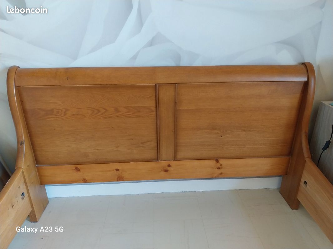 Cadre de lit en bois massif 160×200 (image 3)