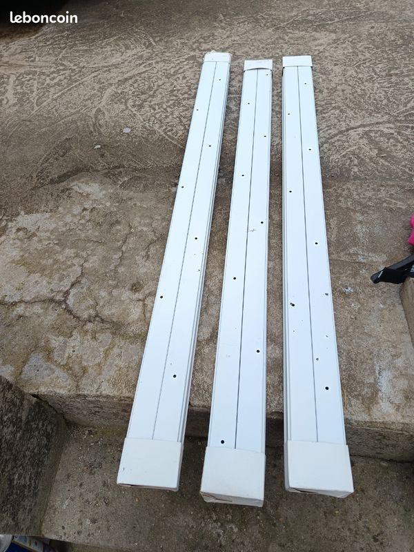 3 paires de rails portes placard coulissante (image 1)