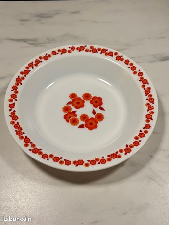 2 Assiettes creuses arcopal lotus - Arts de la table