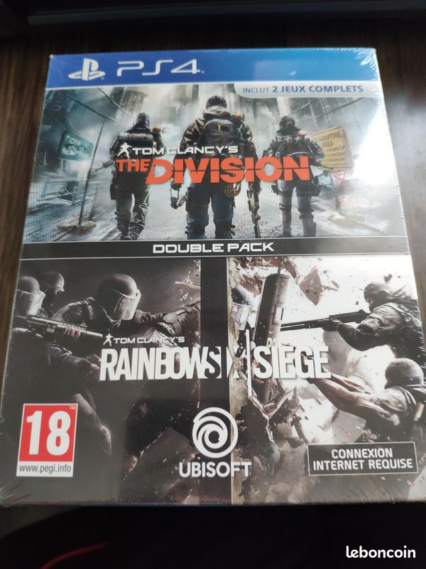 Lot the division / rainbow six siege neuf sous blister ps4 (image 1)