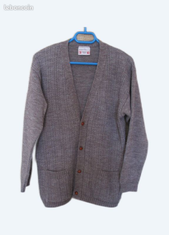 Veste Cardigan Griffon Frères Taille 3 - Caramel - Acrylique - Grande Taille - Très Bon état