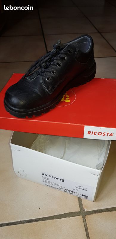 Chaussures noires enfant Ricosta 38 (image 3)