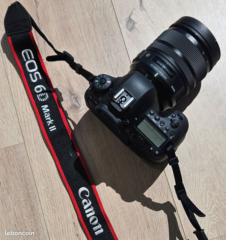 Canon EOS 6D Mark II + Sigma 24-70mm f/2.8 Art – Excellent état (image 2)