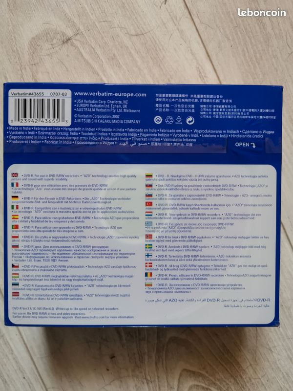 Lot de DVD-R vierges sous blister Verbatim (image 2)