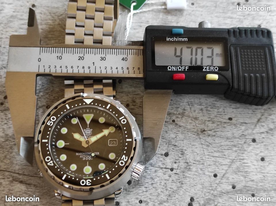 TRES BELLE MONTRE PLONGEE HOMME AUTOMATIQUE 300m avec SEIKO NH35 MOUVEMENT (image 6)