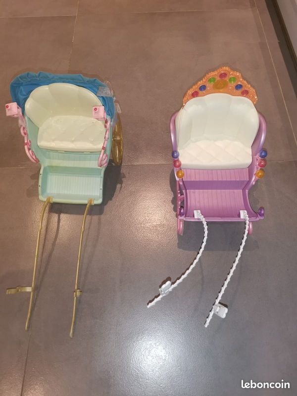 Calèche traineau pour cheval Barbie Mattel (image 7)