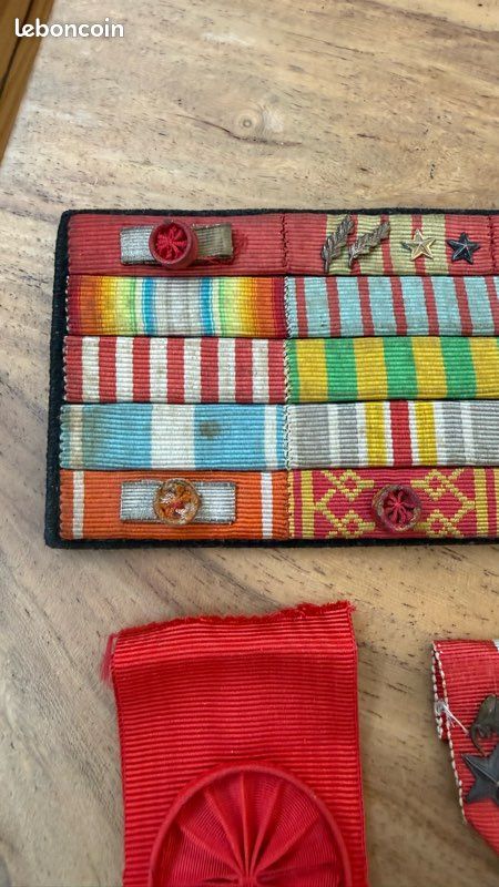 Placard médailles + légion d’honneur grand officier + croix de guerre citations (image 2)