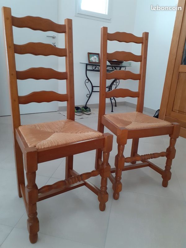 Chaise paillée (image 2)