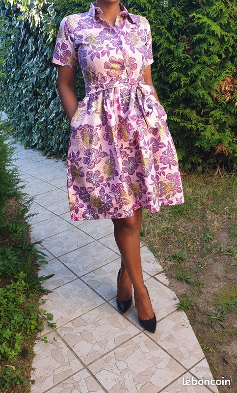 Robe pour femme en pagne wax (image 2)