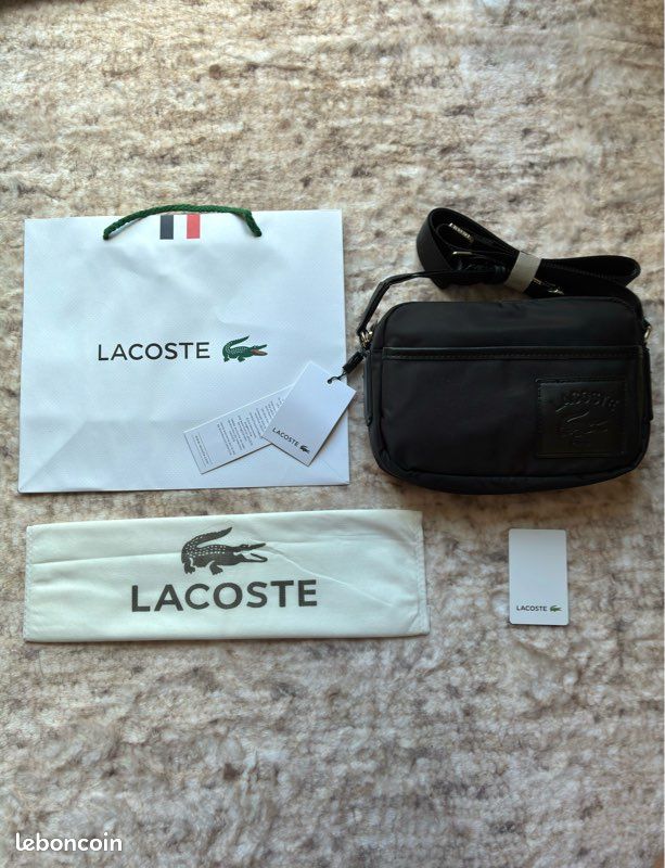 Sacoche Lacoste noir (image 1)