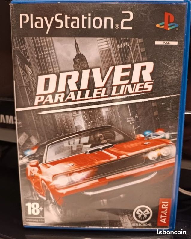 Jeu Driver Parallel Lines Sur PlayStation 2 - PS2 - PAL - Action/Course - Atari - PEGI 18