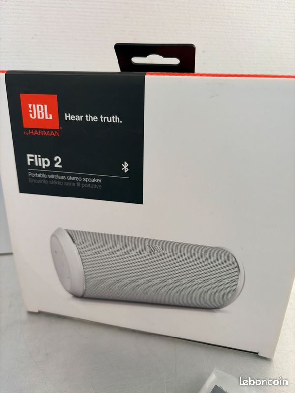 ❤️🎧🎵 Enceinte JBL FliP 2 blanche fonctionne Bluetooth câble et chargeur compatible tablette téléphone ordinateur (image 8)