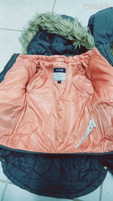 Manteau d'hiver gris fille ans Vêtements