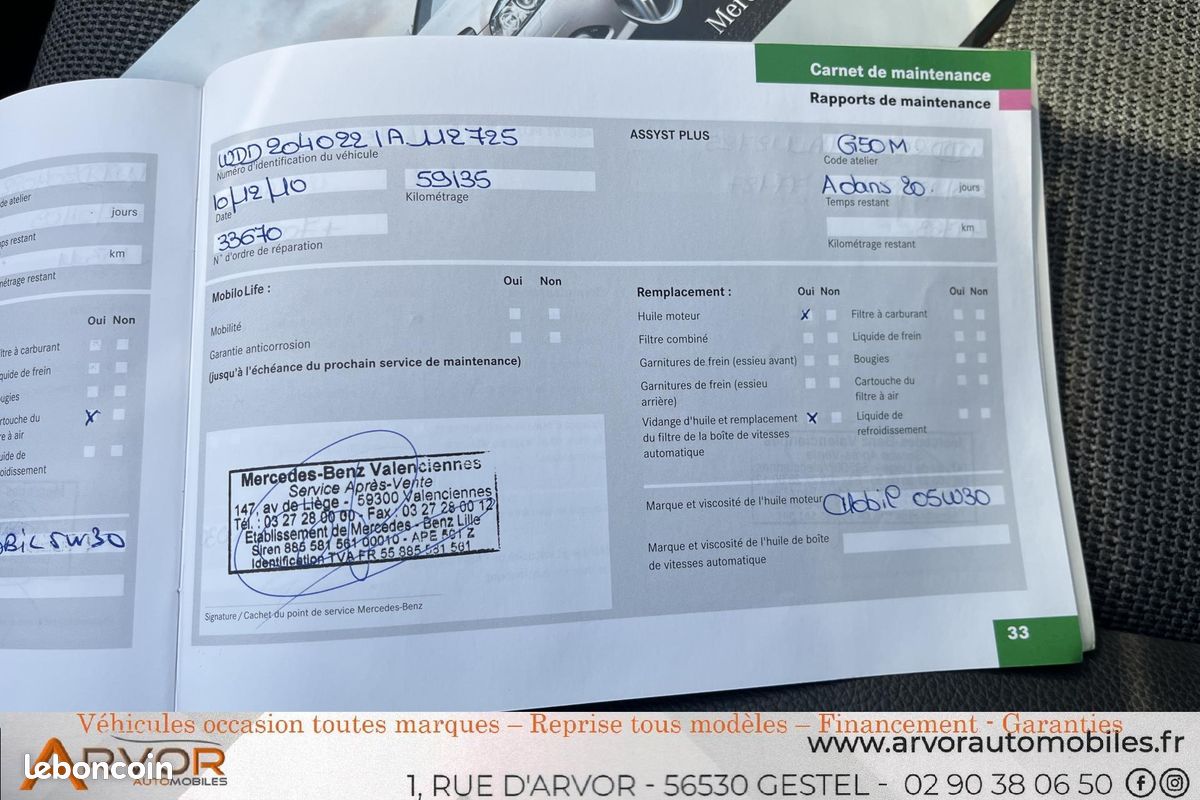 MERCEDES CLASSE C 320 CDI Avantgarde - BVA G-Tronic (image 37)