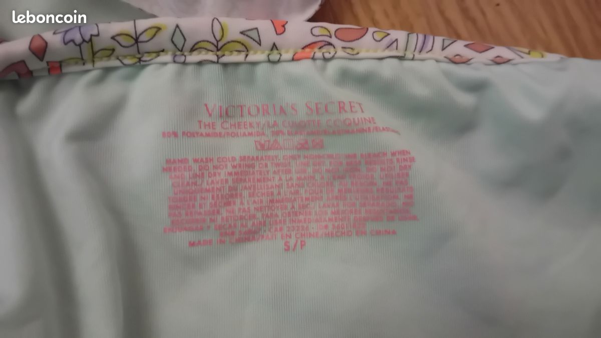Lot 2 Pièces Maillot De Bain VICTORIA'S SECRET - Taille XS Soutien 32B - Bleu