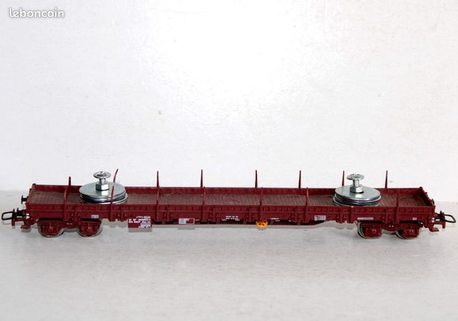 Rare ! Jouef Ho 6757 Wagon Plat A Rancher Lourd Transport Marchandise Sncf Neuf
