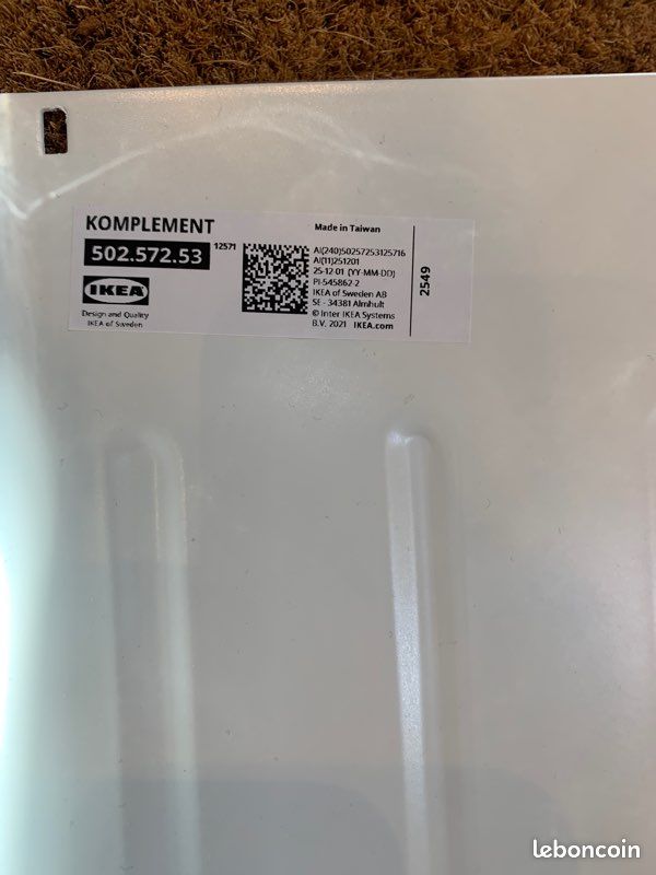 Étagère à chaussures Komplement Ikea (image 2)