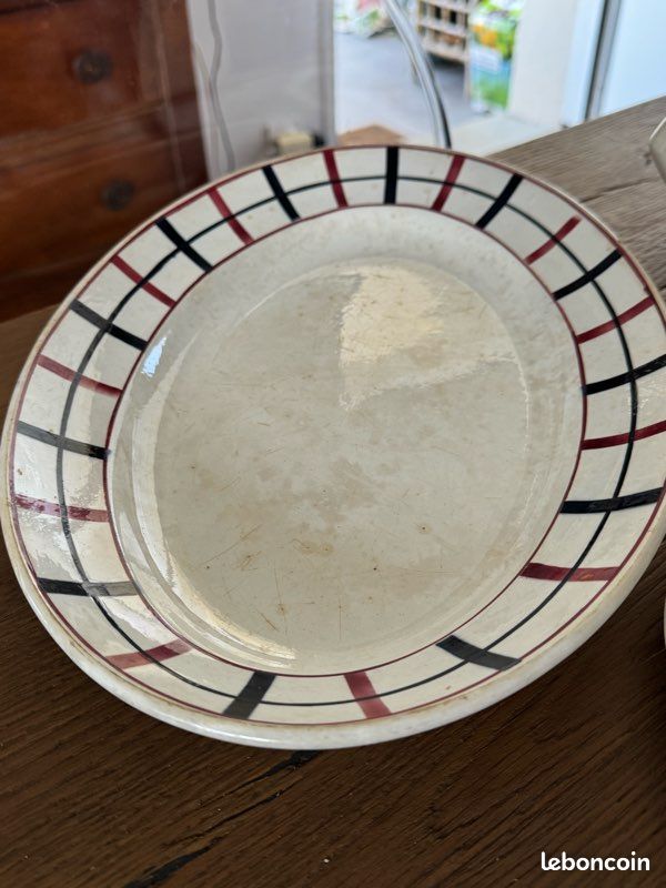 Grand plat style basque Saint Amand - Arts de la table