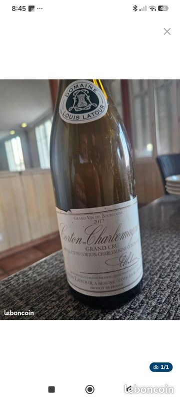 Vin Corton Charlemagne Louis Latour 2017
125 la bouteille
Conservé en cave (image 1)