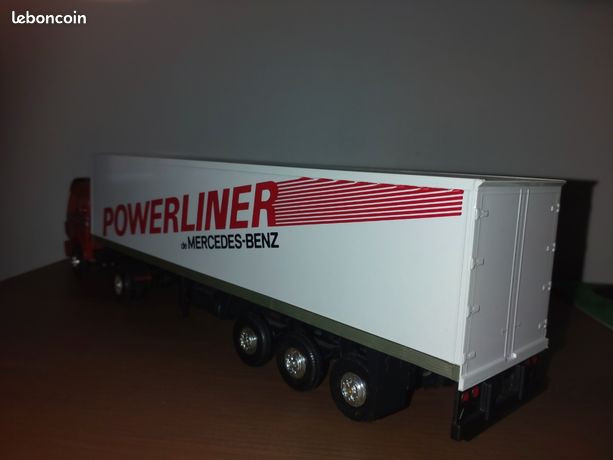Camion eligor lbs 1/43e Mercedes mp4 Semi bâche trs jean rouillon - Modélisme