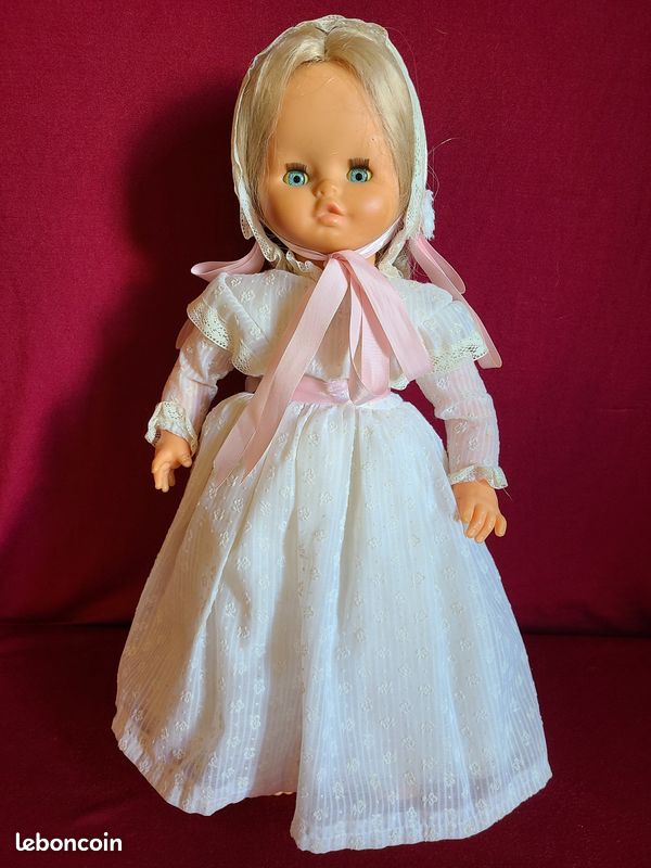 ANCIENNE POUPÉE ESTAMPILLÉE GEGE ainsi que sa robe Gégé 31 cm EUR 21,00 - FR