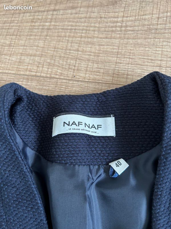 Blazer court bleu marine Naf Naf taille 40 jamais porté (image 10)