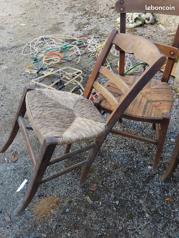 Chaises en paille bon état (image 4)