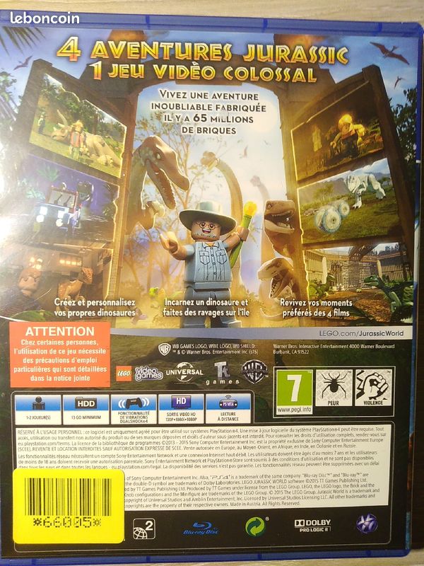 Lego Jurassic World Neuf (image 3)