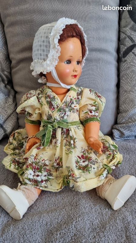 Ancienne poupée RAMONEUR Savoie celluloid PETITCOLLIN 20 cm